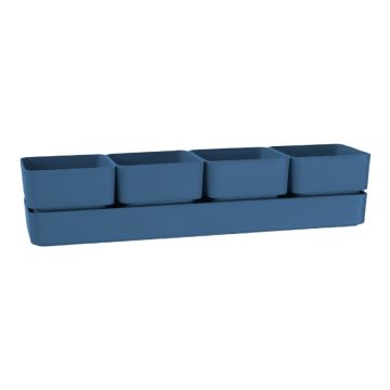 Fioriera Tyle rettangolare in resina 80 cm Veca 12 2927981