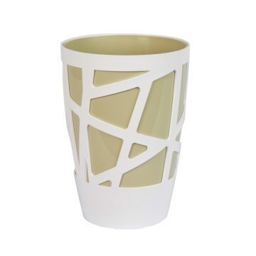 Vaso Cleo tondo in plastica con ruote ø 40 cm Veca 22 4821121