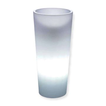 Vaso cachepot luminoso Genesis quadrato in resina outdoor h 85 cm Veca 10 2799082