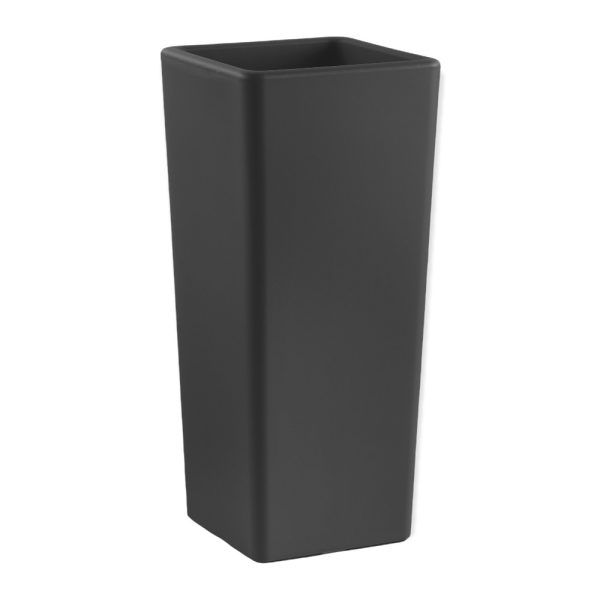 Vaso Cachepot Clou quadrato in plastica h 85 cm Veca