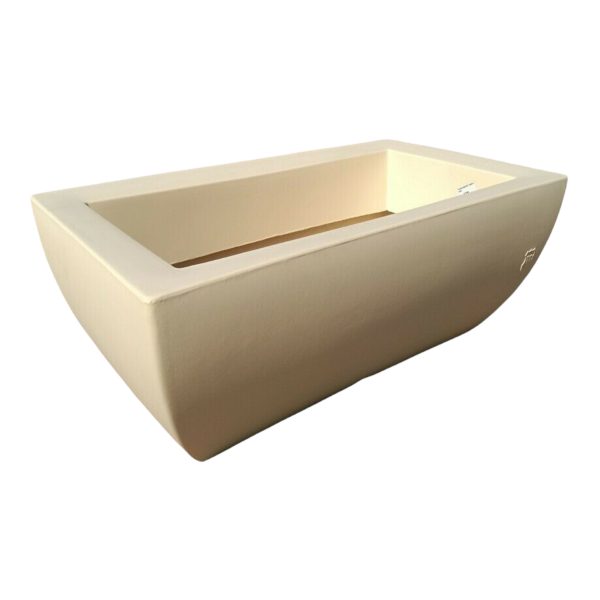 Fioriera Genesis rettangolare in resina 90x50 Veca