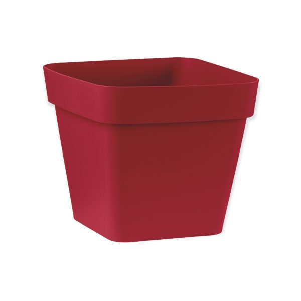 Vaso Cleo quadrato in plastica 34 cm Veca