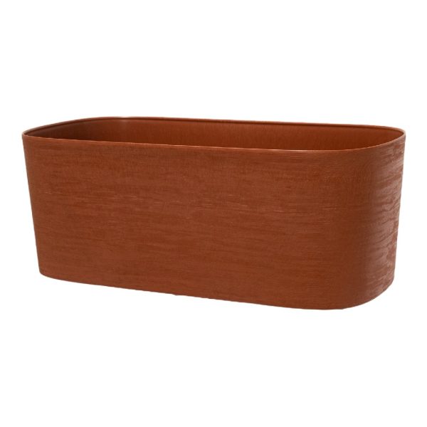 Fioriera Kos rettangolare in plastica riciclata 78 cm Tera