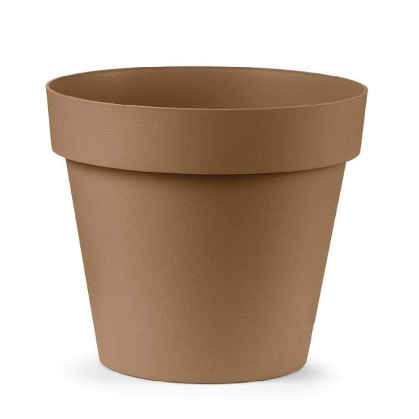 Vaso Cleo tondo in plastica con ruote ø 50 cm Veca