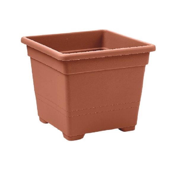 Vaso quadrato in plastica 38 cm Veca