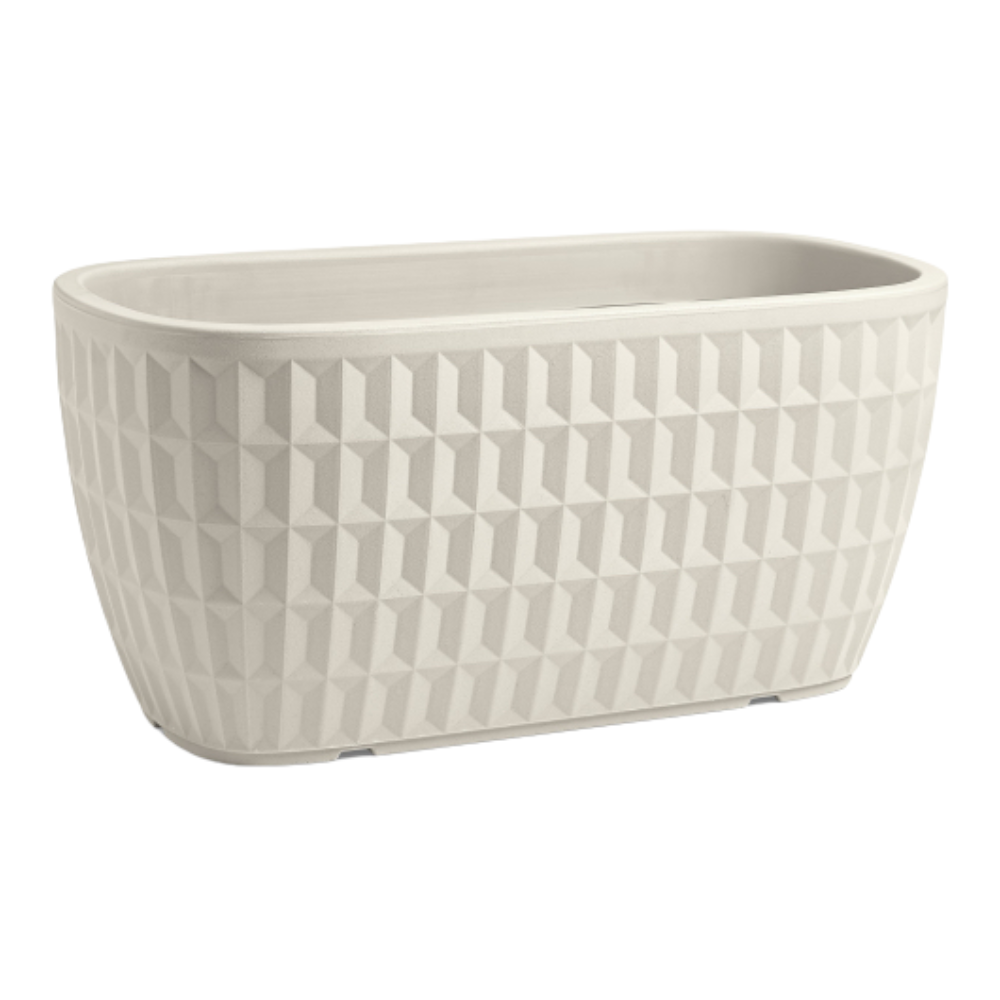 Mayne Fioriera Urna Vienna In Resina Polietilene Bianca – Con Serbatoio D’Acqua, Resistente UV, Per Esterno 4 Stagioni