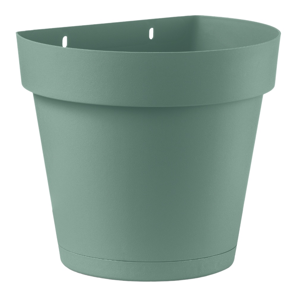 Stewart Vaso Per Fiori In Plastica Premium, 20,3 Cm, Verde, Con Fori Di Drenaggio, Ideale Per Piante Già Radicate