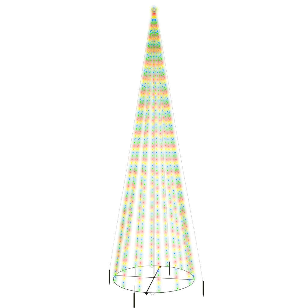 Albero di Natale a cono stilizzato luminoso 234 MaxiLed - RGB