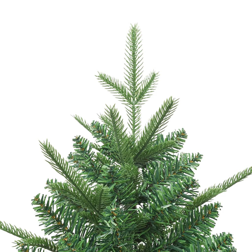 Albero di Natale Artificiale con Base Verde 210 cm PVC - AMDGarden