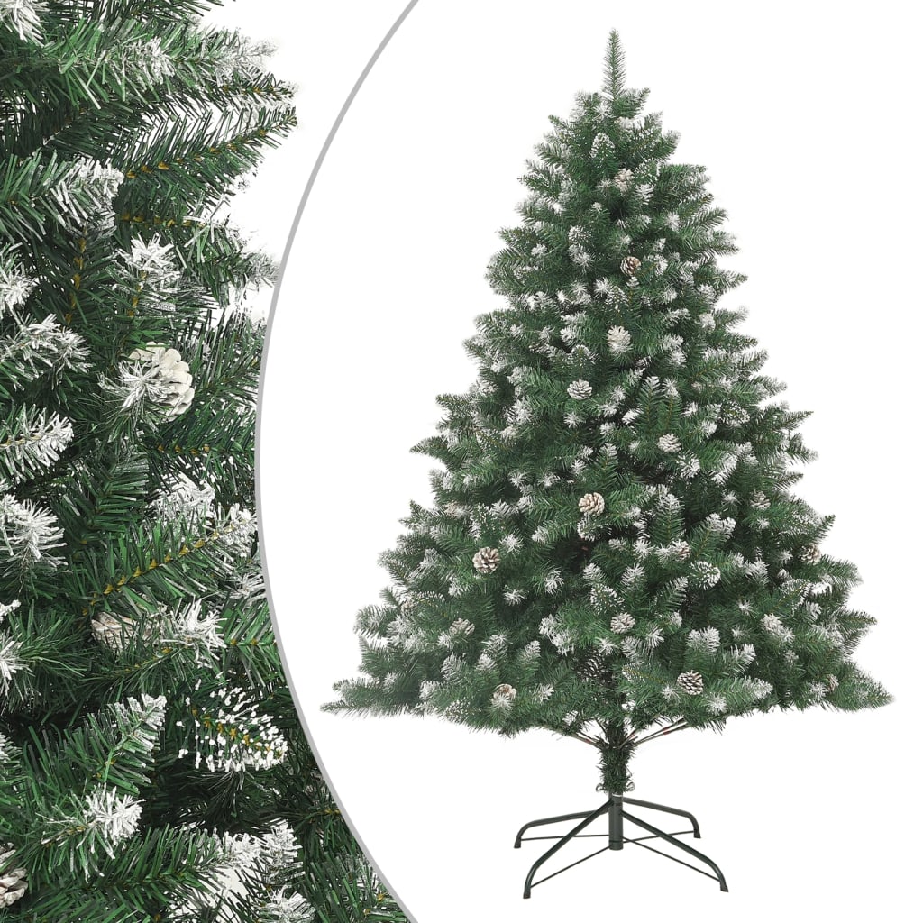 Albero di Natale Artificiale con Base 210 cm PVC - AMDGarden