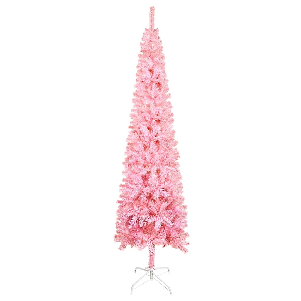 Albero di Natale Sottile Rosa 210 cm - AMDGarden