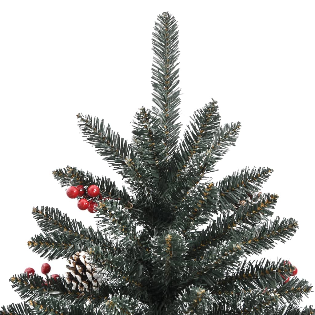 Albero Di Natale Artificiale Con Base Verde 120 Cm Pvc Amdgarden 