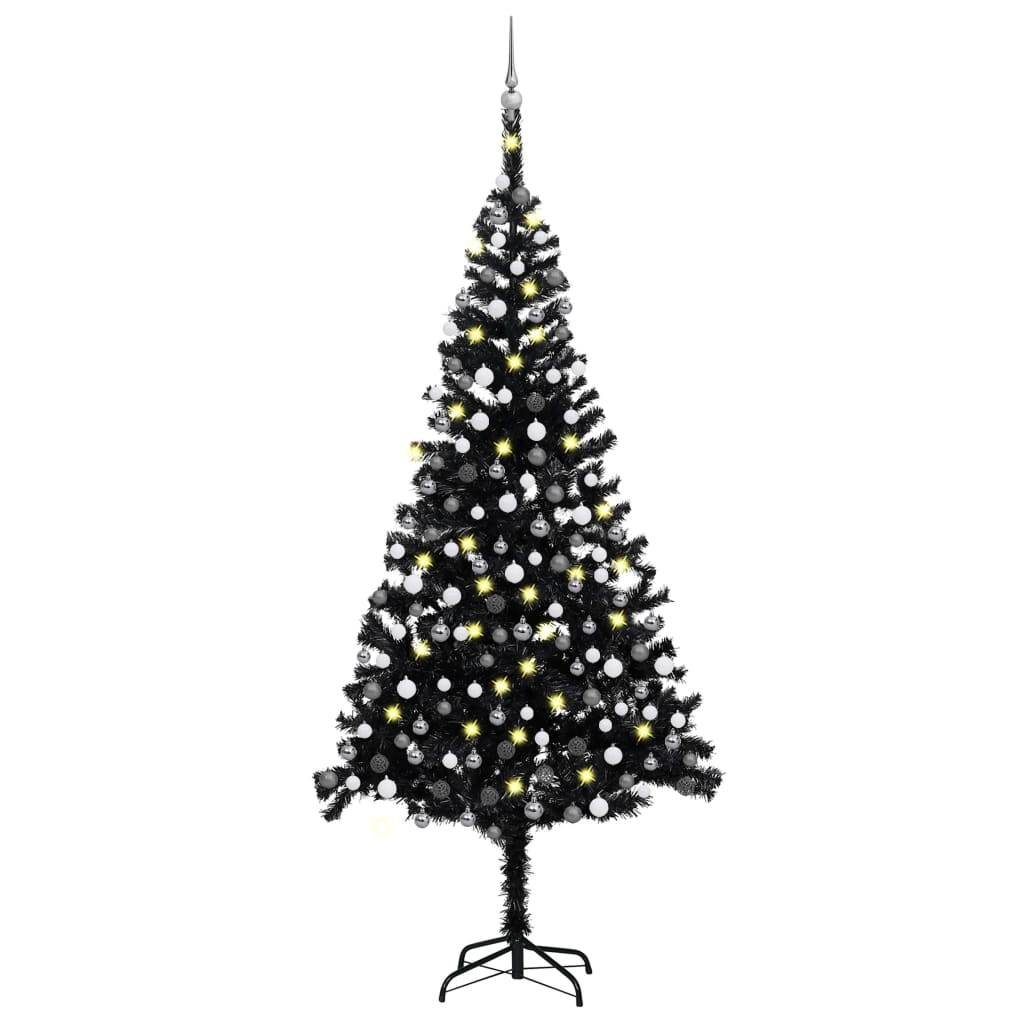 Albero di Natale Artificiale Sottile Supporto Verde 210 cm PVC - AMDGarden