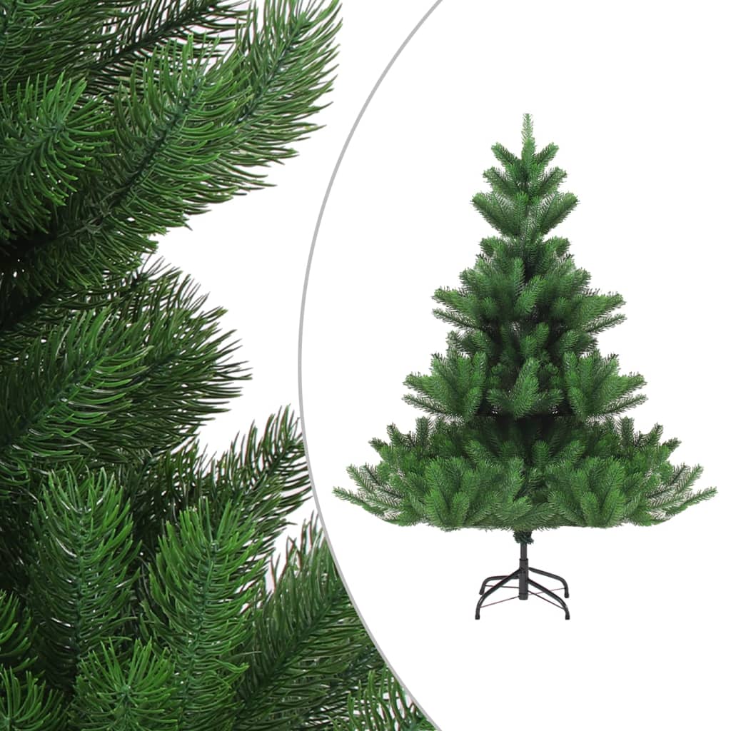 Albero di Natale Artificiale Nordmann LED Palline Verde 150 cm - AMDGarden