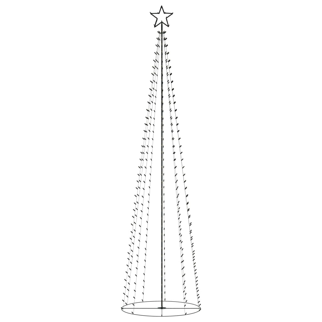 Albero di Natale a Cono con 400 LED Colorati 100x360 cm - AMDGarden