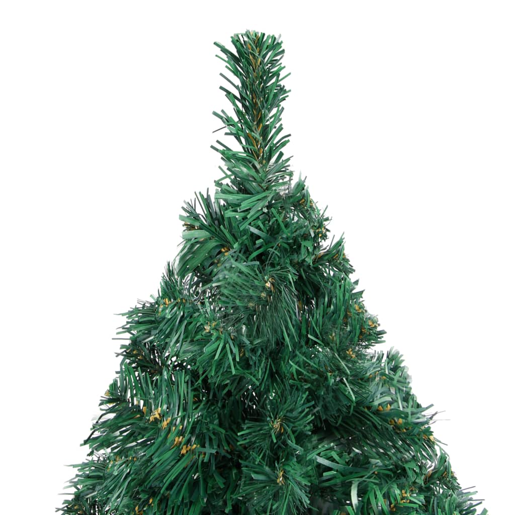 Albero di Natale SLIM GHERKIN Stretto Verde 150cm 288 Rami PVC