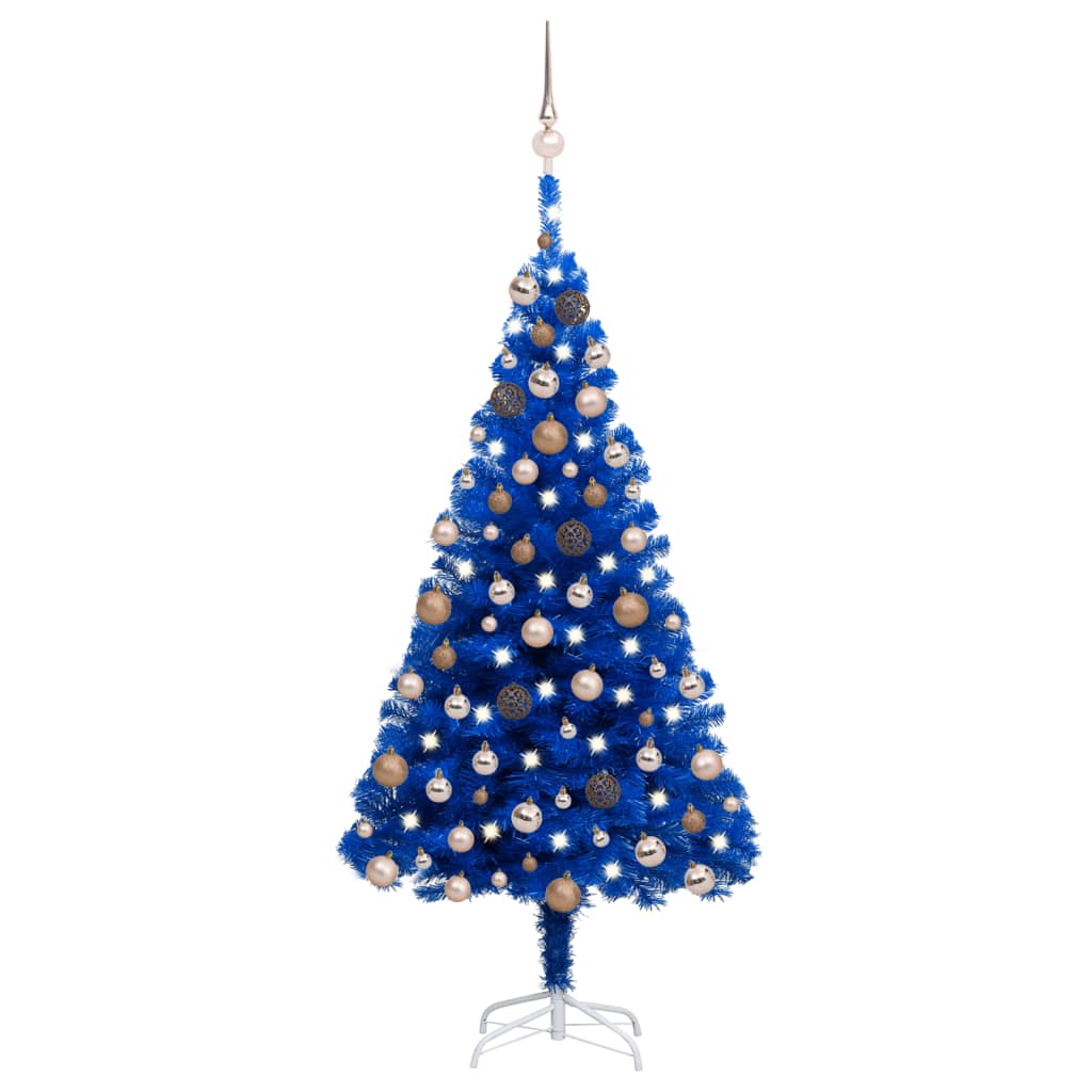 Albero di Natale Artificiale con Base Verde 210 cm PVC - AMDGarden