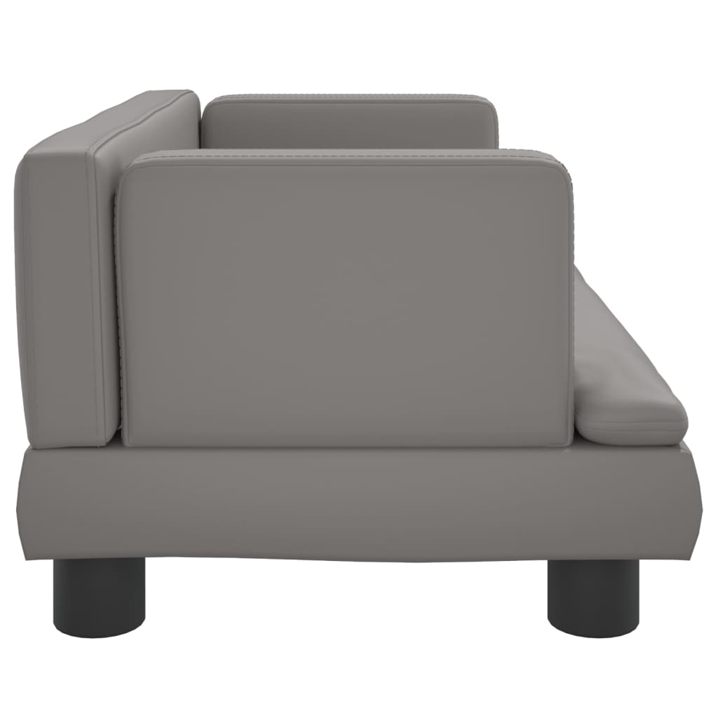 vidaXL Letto Cani Ergonomico Gommapiuma Grigio 60x42 cm in Similpelle