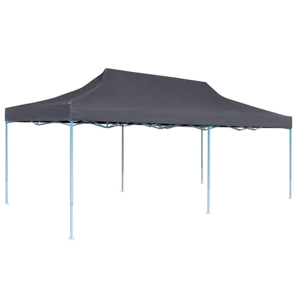 Gazebo Pieghevole con 4 Pareti 3x6m Acciaio Antracite - AMDGarden